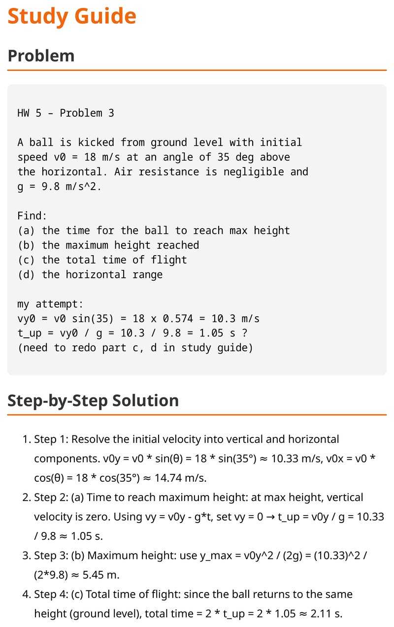 Photo to Study Guide
